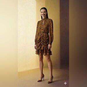 Zara snake print dress